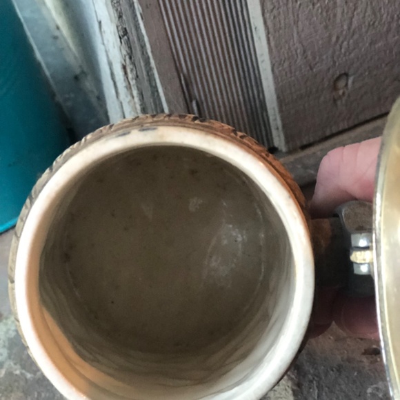 Vintage Hand Painted Lidded Beer Mug - Picture 5 of 6